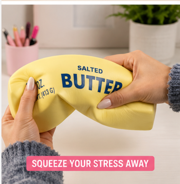 Butter Stick Squishy Fidget Toy – Giant 23cm Stress Relief Squishy